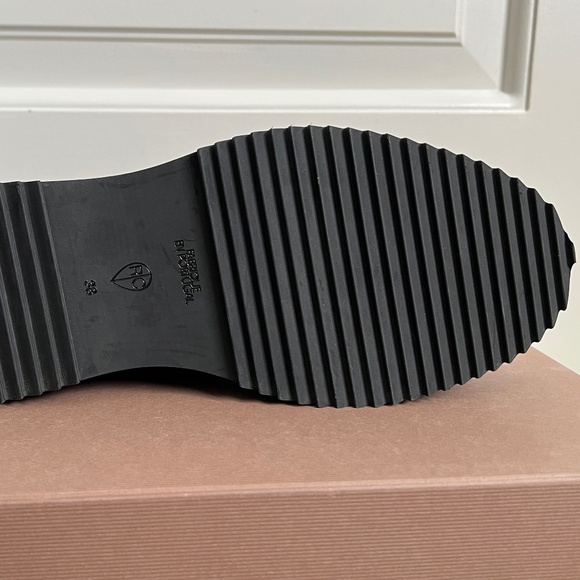 Rachel Comey Halt Brown Snake Print Embossed Leather Lace Up Combat Ankle Boots - Picture 14 of 14